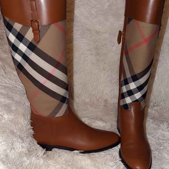 Burberry Leather Riding Boots - Picture 5 of 7